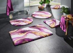 Discount BADER Badgarnitur in barfußweicher Qualität AUBERGINE
