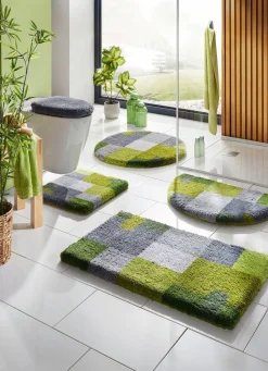 Outlet GRUND Badgarnitur in Supersoft-Qualität GRÜN-GRAU
