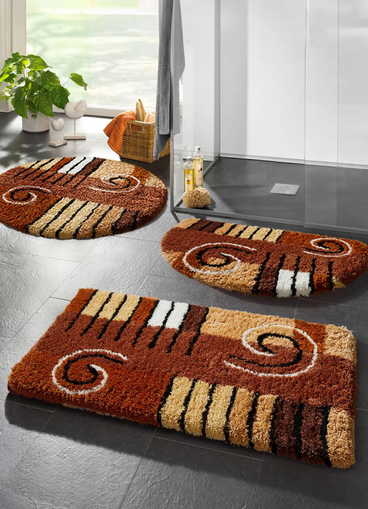 Best BADER Badgarnitur in Table Tuft Qualität BRAUN