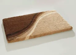Hot BADER Badgarnitur mit rutschhemmender Latex-Rückseite BEIGE-BRAUN