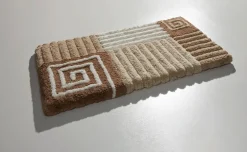 New BADER Badgarnitur mit rutschhemmender Rückseite BEIGE
