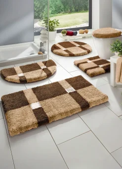 Hot GRUND Badgarnitur mit rutschhemmender Rückseite BEIGE-BRAUN