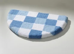 Sale KLAUS MODELLE MADE IN GERMANY Badgarnitur mit Schachbrettmuster blau