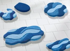 Sale BADER Badgarnitur von Grund in pflegeleichter Qualität BLAU