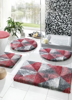 Online GRUND Badgarnitur von mit geometrischem Dessin ROSÉ-GRAU