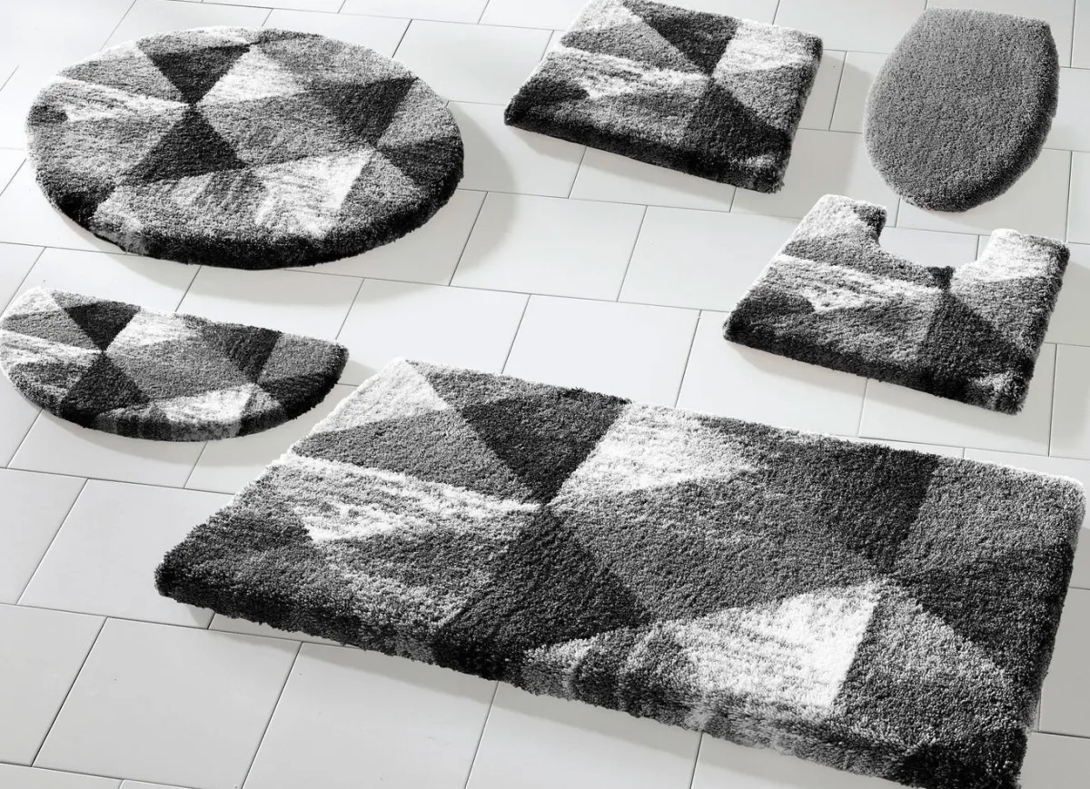 Outlet GRUND Badgarnitur von mit geometrischem Dessin ANTHRAZIT-GRAU