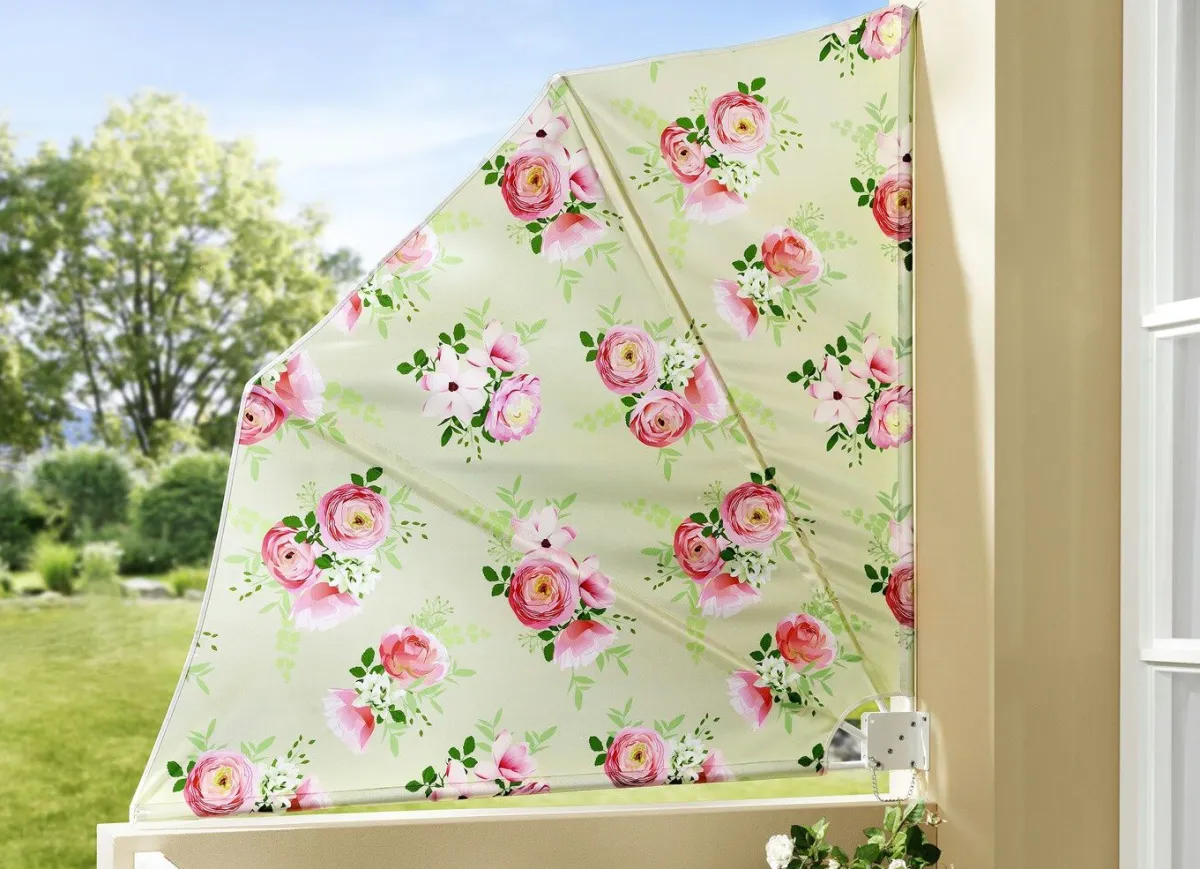 BADER Balkonfächer Rosen CREME