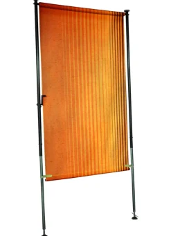 Best BADER Balkon-Seitensichtschutz BRAUN-ORANGE