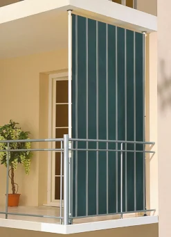 Outlet BADER Balkon-Seitensichtschutz GRÜN-BEIGE