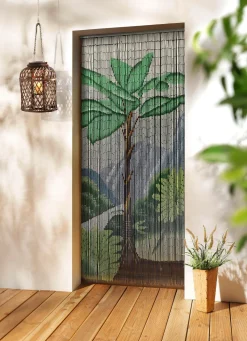 Sale BADER Bambusvorhang von Hand bemalt BUNT