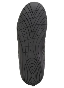 New BADER Barfußschuh aus Textilmaterial mit Synthetik-Besätzen SCHWARZ-GRAU