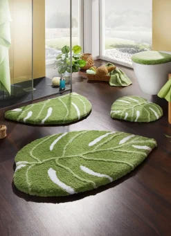 Outlet BADER Barfußweiche Badgarnitur in Supersoft-Qualität GRÜN