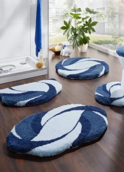 Discount KLEINE WOLKE Barfußweiche Badvorleger von BLAU