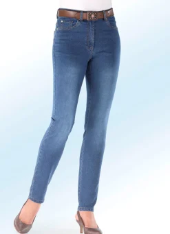 Discount BADER Basic-Jeans JEANSBLAU