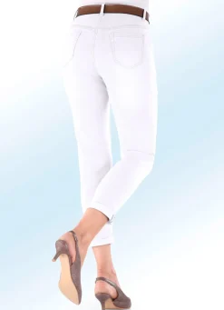 Outlet BADER Basic-Jeans in 7/8-Länge WEISS