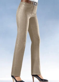 BADER Bauchweg-Jeans BEIGE