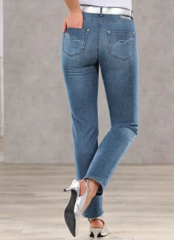 Outlet BADER Bauchweg-Jeans in 5-Pocket-Form JEANSBLAU