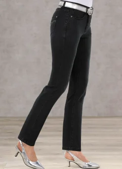 Discount BADER Bauchweg-Jeans in 5-Pocket-Form SCHWARZ
