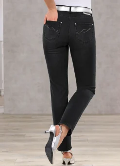 Discount BADER Bauchweg-Jeans in 5-Pocket-Form SCHWARZ