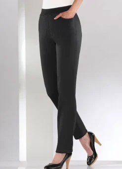 Sale COSMA Bauchweg-Jeans in Schlupfform SCHWARZ