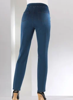 New COSMA Bauchweg-Jeans in Schlupfform JEANSBLAU