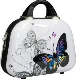 Online BADER Beautycase Butterfly mit unterteiltem Innenfach WEISS-BUNT