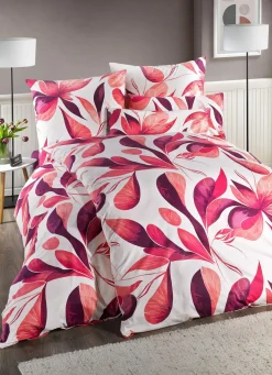Clearance FLORELLA Beidseitig bedruckte Bettwäsche-Garnitur von ROSÉ