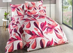 Clearance FLORELLA Beidseitig bedruckte Bettwäsche-Garnitur von ROSÉ