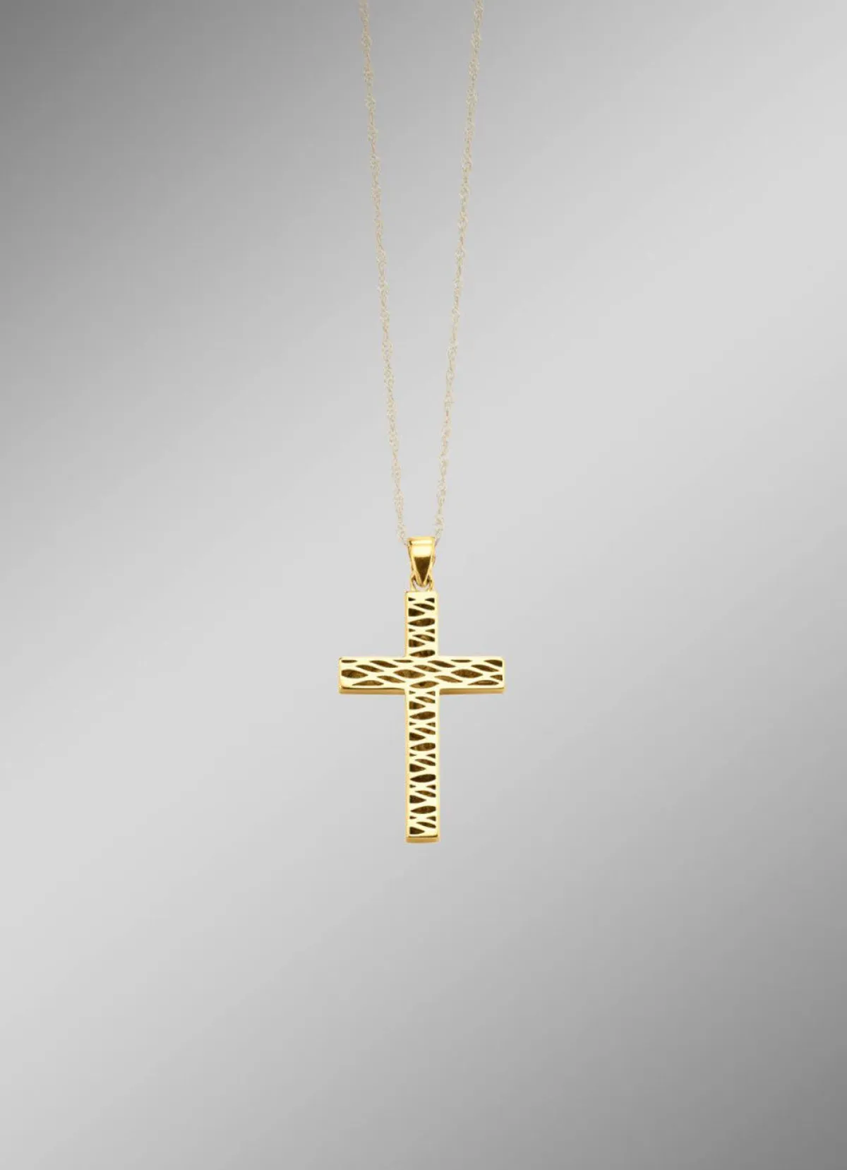 Best BADER Beidseitig tragbarer Kreuz-Anhänger mit synth. Zirkonia