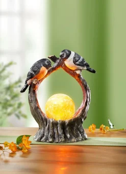 Online BADER Beleuchtete Dekoration mit Vögel BRAUN-ORANGE-SCHWARZ