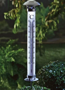 Clearance BADER Beleuchtetes Thermometer SILBER