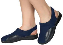 Best BADER Bequeme Clogs aus Stretchmaterial mit elastischem Einschlupf MARINE
