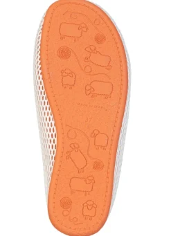 New BADER Bequeme Damen-Hausschuhe, Weite H, mit herausnehmbarem Fußbett ORANGE