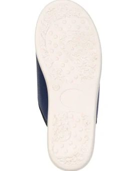 Sale BADER Bequeme Damen-Hausschuhe, Weite H, mit Klettverschluss MARINE