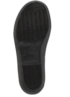 Discount BADER Bequeme Damen-Hausschuhe, Weite H, aus floral bedrucktem Meshmaterial GRAU-BUNT