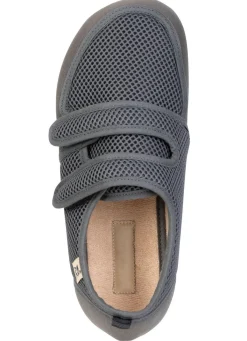Discount BADER Bequeme Damen-Klettschuhe, Weite H, aus Mesh und Textilmaterial GRAU