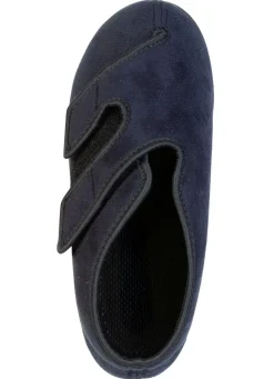BADER Bequeme Damen-Klettschuhe, Weite H, mit herausnehmbarem Fußbett SCHWARZ
