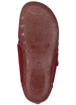 Discount BADER Bequeme Damen-Klettschuhe, Weite H, aus Mesh und Textilmaterial BORDEAUX
