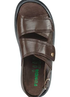 BADER Bequeme Herren-Sandalen, Weite K, mit herausnehmbarem Fußbett MOKKA