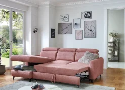 Clearance BADER Bequeme Polsterecke mit Bettfunktion ROSA
