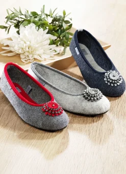 Hot BADER Bequemer Ballerina mit herausnehmbarer Einlegesohle
