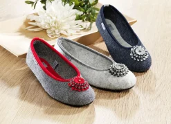 Hot BADER Bequemer Ballerina mit herausnehmbarer Einlegesohle