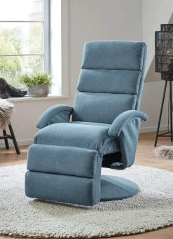 New BADER Bequemer Relaxsessel BLAU
