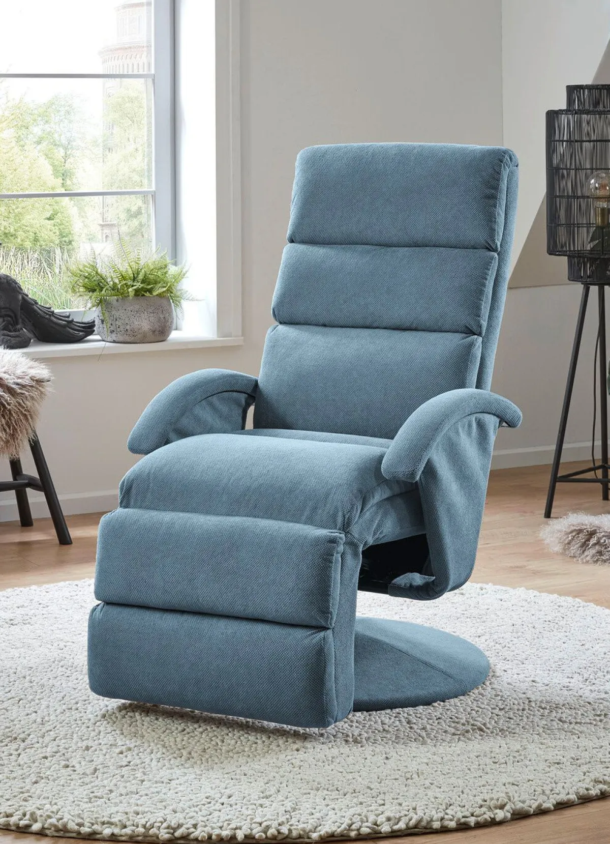 New BADER Bequemer Relaxsessel BLAU
