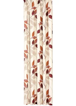 Best BADER Übergardine "Blätterranken" BEIGE