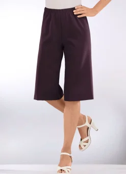 Discount KLAUS MODELLE MADE IN GERMANY Bermudas in Schlupfform AUBERGINE