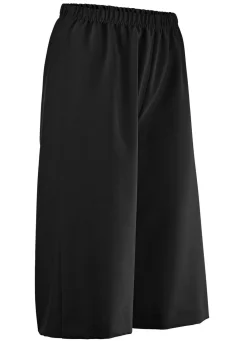New KLAUS MODELLE MADE IN GERMANY Bermudas in Schlupfform SCHWARZ