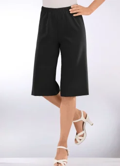 New KLAUS MODELLE MADE IN GERMANY Bermudas in Schlupfform SCHWARZ