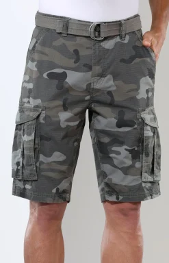 Discount BADER Bermudas mit Gürtel und Cargotaschen in 2 Farben ANTHRAZIT-GRAU