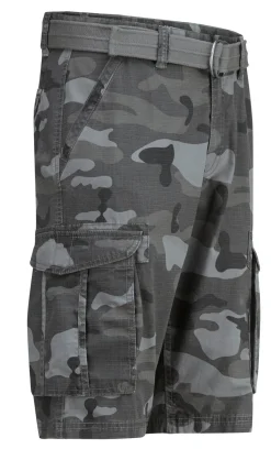 Discount BADER Bermudas mit Gürtel und Cargotaschen in 2 Farben ANTHRAZIT-GRAU